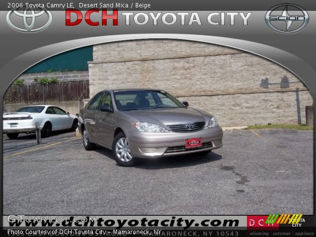 2006 Toyota Camry LE in Desert Sand Mica
