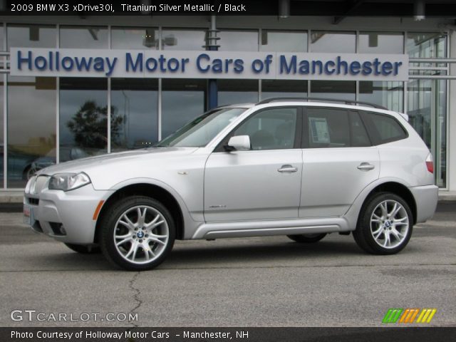 2009 BMW X3 xDrive30i in Titanium Silver Metallic