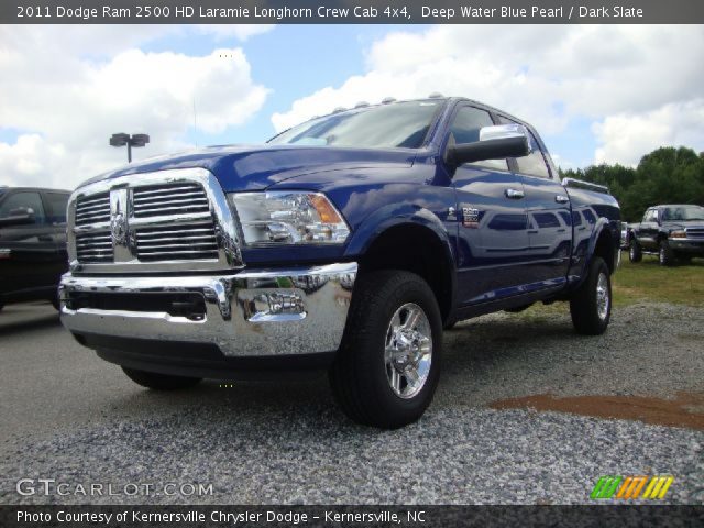 2011 Dodge Ram 2500 HD Laramie Longhorn Crew Cab 4x4 in Deep Water Blue Pearl