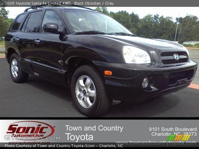 2006 Hyundai Santa Fe Limited 4WD in Black Obsidian