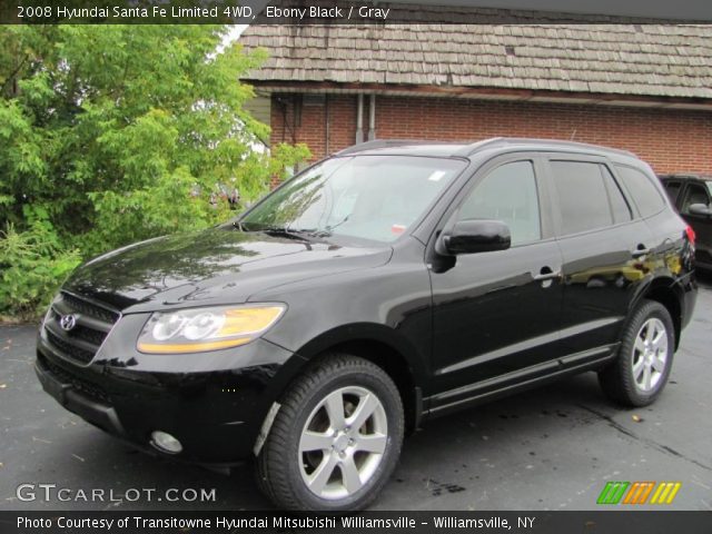 2008 Hyundai Santa Fe Limited 4WD in Ebony Black