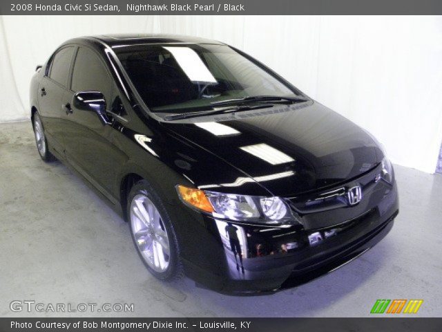2008 Honda Civic Si Sedan in Nighthawk Black Pearl