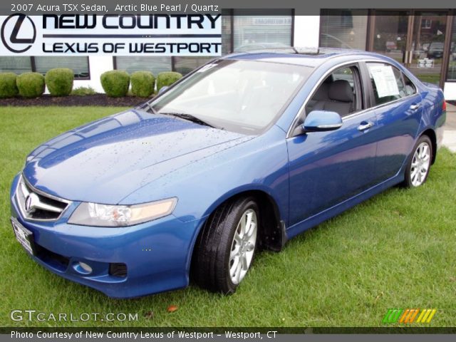 2007 Acura TSX Sedan in Arctic Blue Pearl