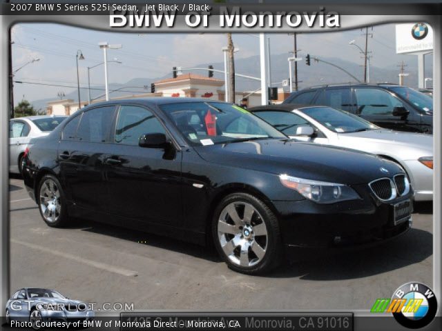 2007 BMW 5 Series 525i Sedan in Jet Black