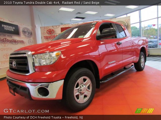 2010 Toyota Tundra Double Cab 4x4 in Radiant Red