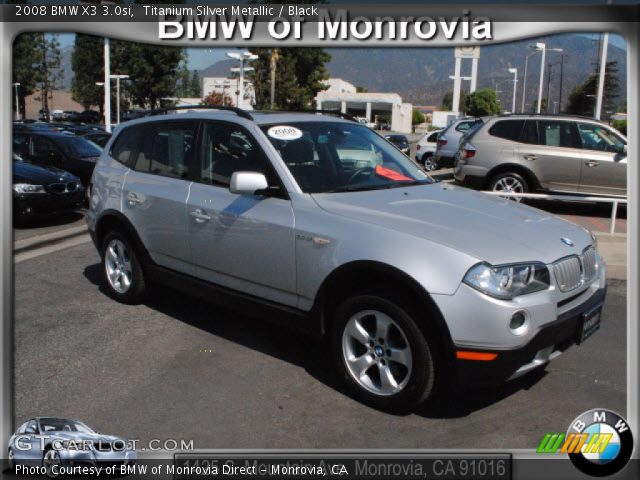 2008 BMW X3 3.0si in Titanium Silver Metallic