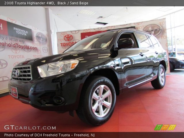 2008 Toyota Highlander 4WD in Black