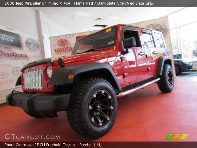 2008 Jeep Wrangler Unlimited X 4x4 in Flame Red