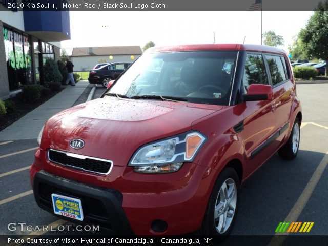 2010 Kia Soul + in Molten Red