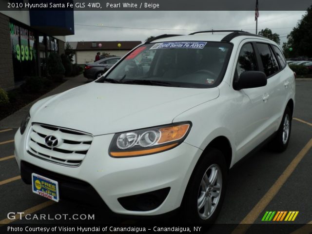 2010 Hyundai Santa Fe GLS 4WD in Pearl White