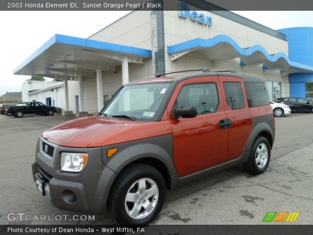 2003 Honda Element EX in Sunset Orange Pearl