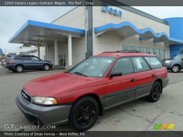 1999 Subaru Legacy Outback Wagon in Rio Red