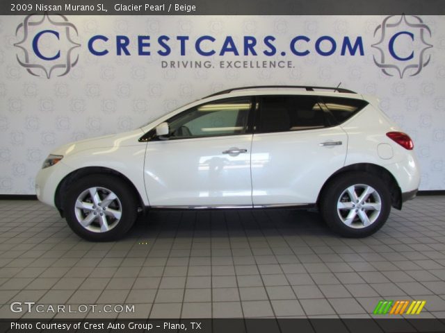 2009 Nissan Murano SL in Glacier Pearl