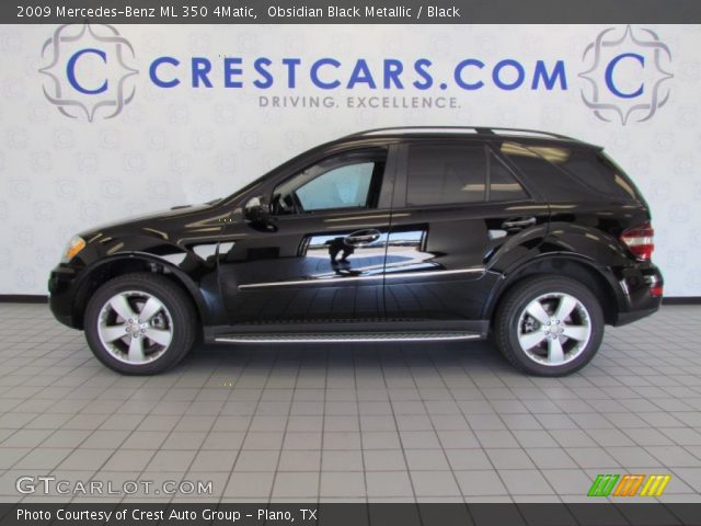 2009 Mercedes-Benz ML 350 4Matic in Obsidian Black Metallic