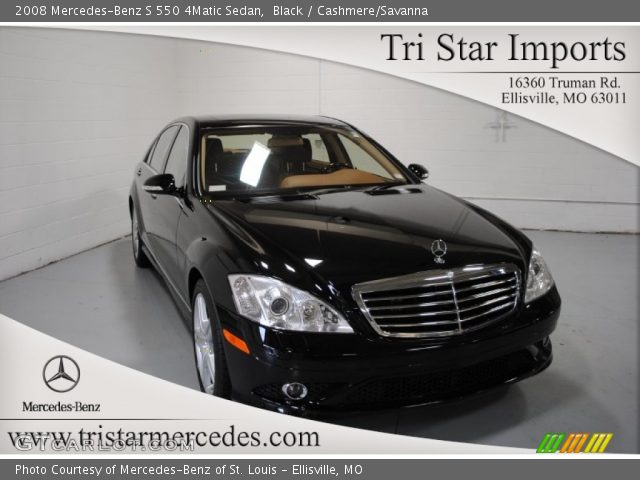 2008 Mercedes-Benz S 550 4Matic Sedan in Black