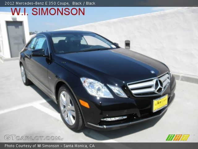 2012 Mercedes-Benz E 350 Coupe in Black