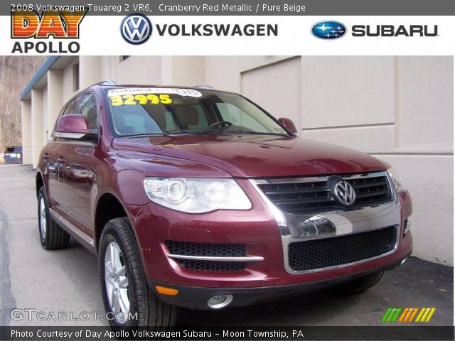 2008 Volkswagen Touareg 2 VR6 in Cranberry Red Metallic