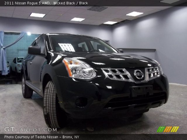 2011 Nissan Rogue S AWD in Wicked Black