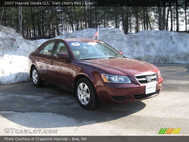 2007 Hyundai Sonata GLS in Dark Cherry Red