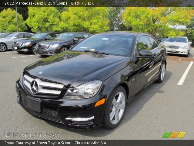 2012 Mercedes-Benz C 250 Coupe in Black