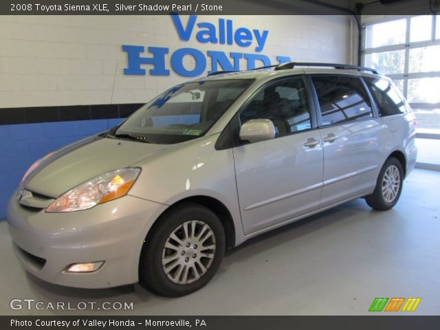 2008 Toyota Sienna XLE in Silver Shadow Pearl