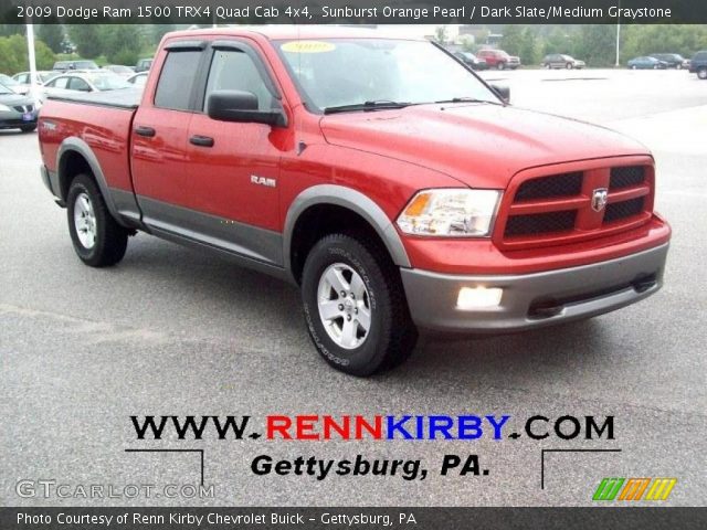 2009 Dodge Ram 1500 TRX4 Quad Cab 4x4 in Sunburst Orange Pearl