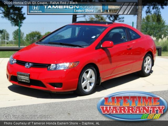 2006 Honda Civic EX Coupe in Rallye Red