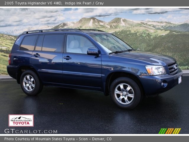 2005 Toyota Highlander V6 4WD in Indigo Ink Pearl