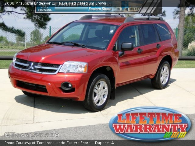 2008 Mitsubishi Endeavor LS in Rave Red