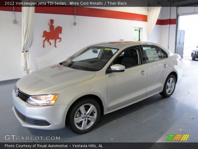 2012 Volkswagen Jetta TDI Sedan in White Gold Metallic