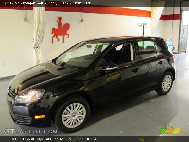 2012 Volkswagen Golf 4 Door in Black