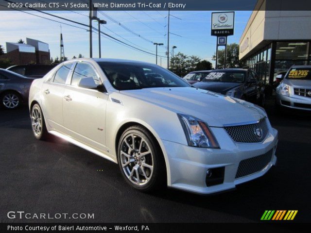 2009 Cadillac CTS -V Sedan in White Diamond Tri-Coat