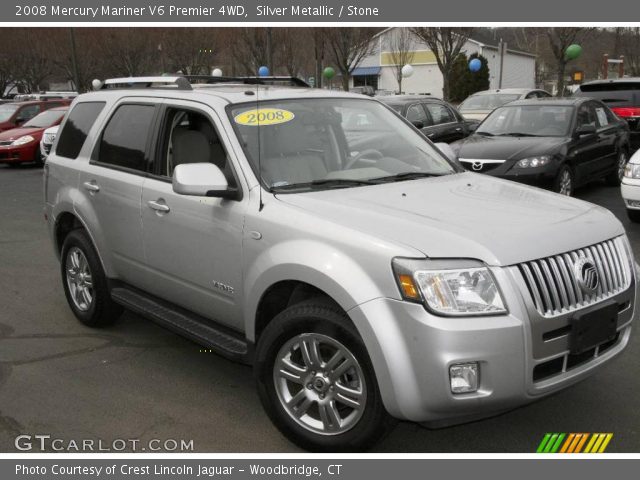 2008 Mercury Mariner V6 Premier 4WD in Silver Metallic