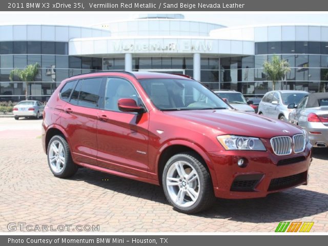 2011 BMW X3 xDrive 35i in Vermillion Red Metallic