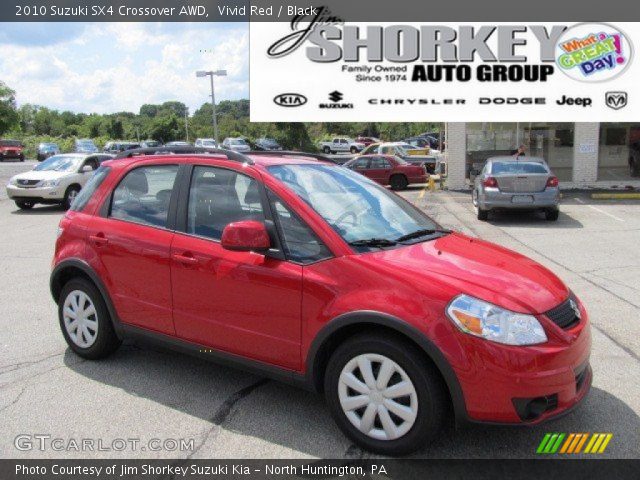 2010 Suzuki SX4 Crossover AWD in Vivid Red