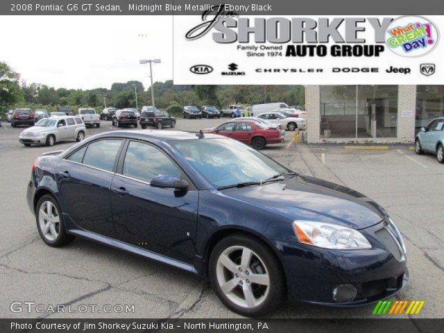 2008 Pontiac G6 GT Sedan in Midnight Blue Metallic