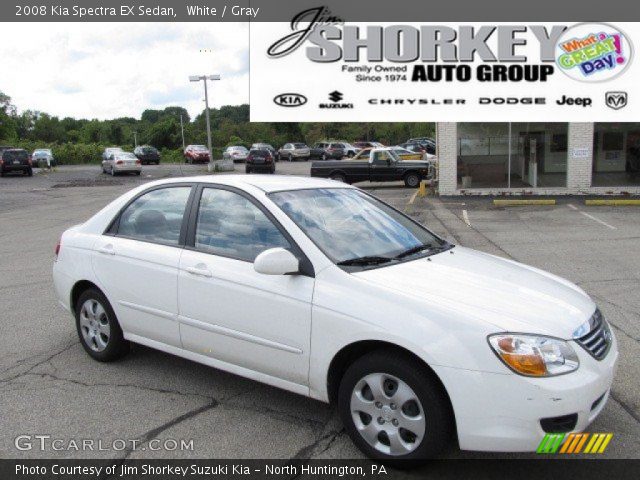 2008 Kia Spectra EX Sedan in White