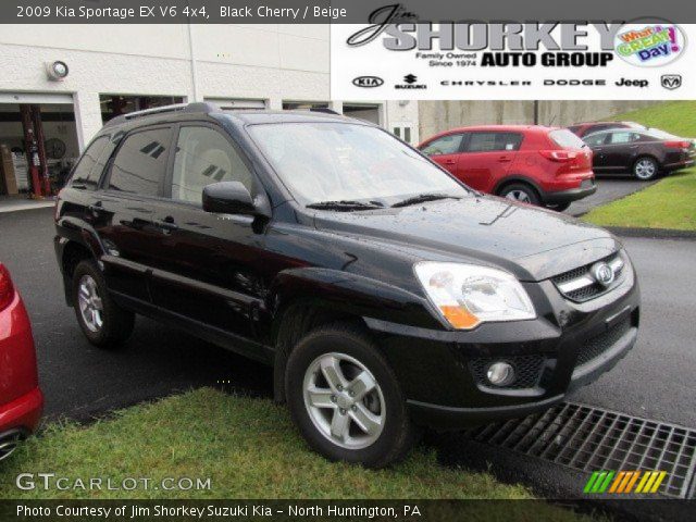 2009 Kia Sportage EX V6 4x4 in Black Cherry