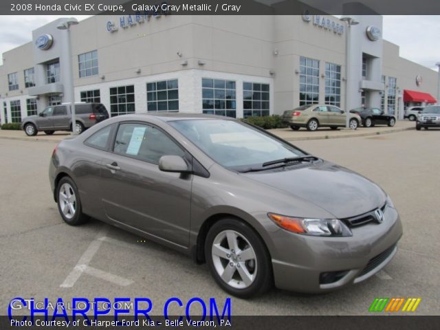 2008 Honda Civic EX Coupe in Galaxy Gray Metallic