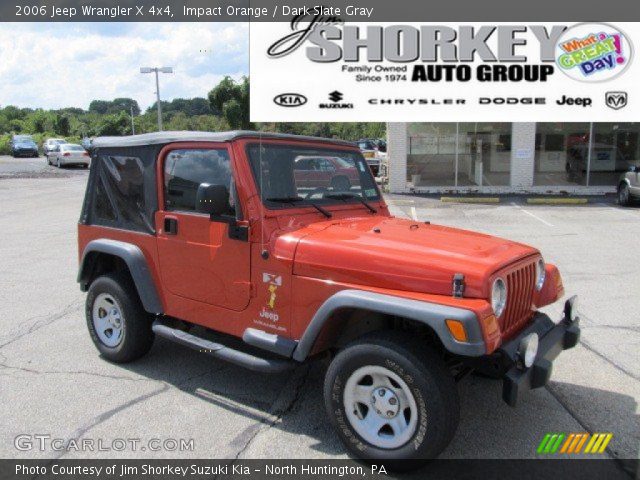 2006 Jeep Wrangler X 4x4 in Impact Orange