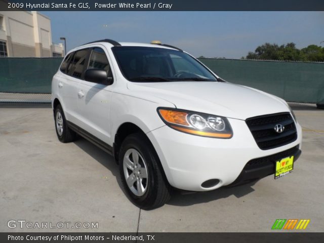 2009 Hyundai Santa Fe GLS in Powder White Pearl