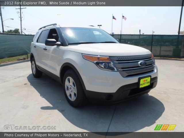 2012 Ford Explorer FWD in White Suede