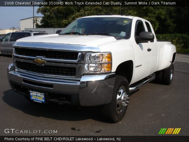 2008 Chevrolet Silverado 3500HD Work Truck Extended Cab Dually in Summit White