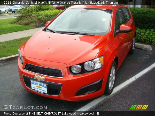 2012 Chevrolet Sonic LS Hatch in Inferno Orange Metallic