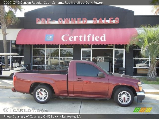 2007 GMC Canyon Regular Cab in Sonoma Red Metallic