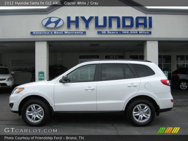 2012 Hyundai Santa Fe GLS AWD in Glacier White