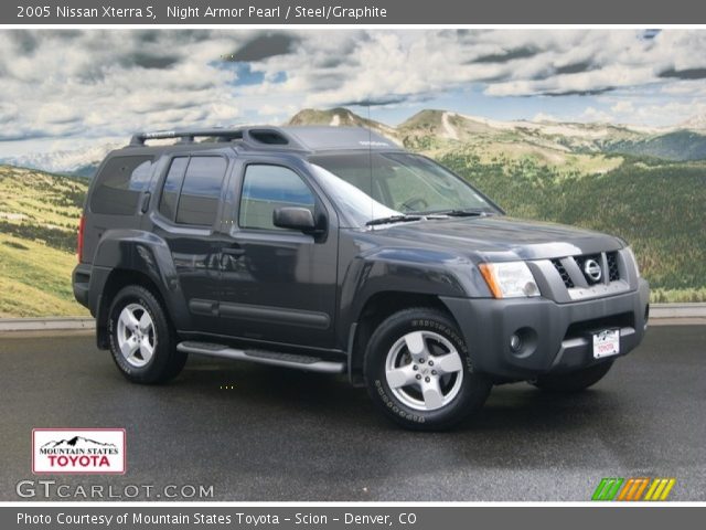 2005 Nissan Xterra S in Night Armor Pearl