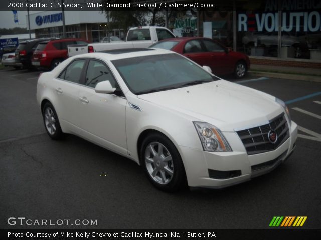 2008 Cadillac CTS Sedan in White Diamond Tri-Coat
