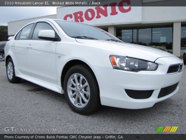 2010 Mitsubishi Lancer ES in Wicked White Metallic