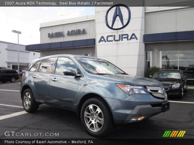 2007 Acura MDX Technology in Steel Blue Metallic